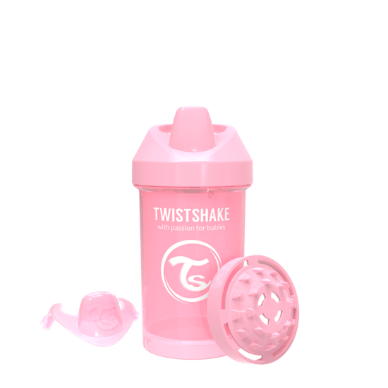 Twistshake Crawler Cup 300 ml 8+m Pastell Rosa