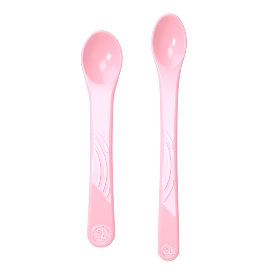 Twistshake 2x Feeding Spoon Set 4+m Pastell Rosa