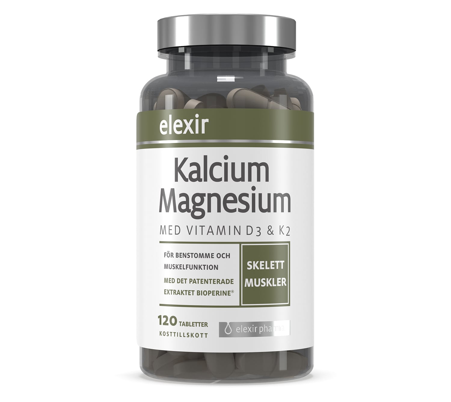 Elexir Pharma Kalcium/Magnesium 120 tabletter