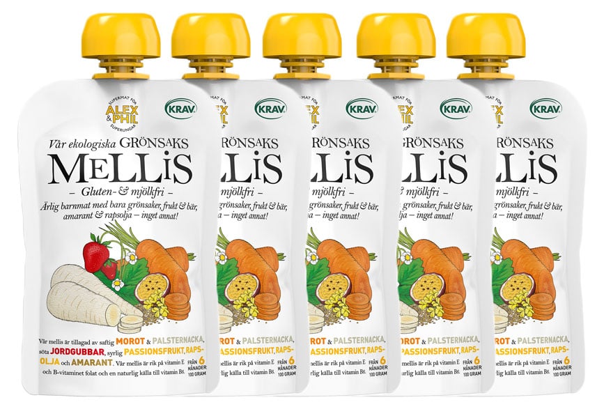 Alex&Phil Smoothie med palsternacka & passion, 5-pack