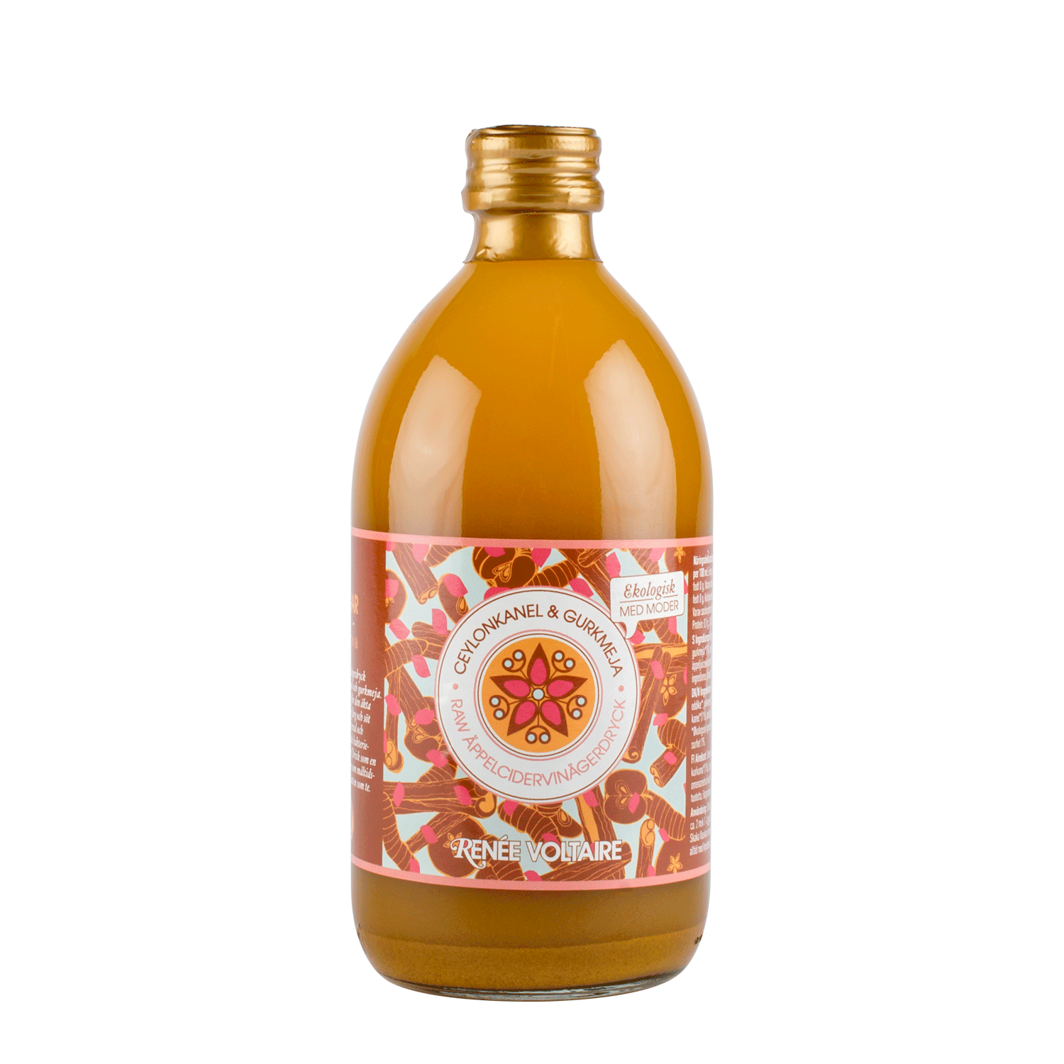 Renée Voltaire Äppelcidervinäger med ceylonkanel & gurkmeja 500 ml