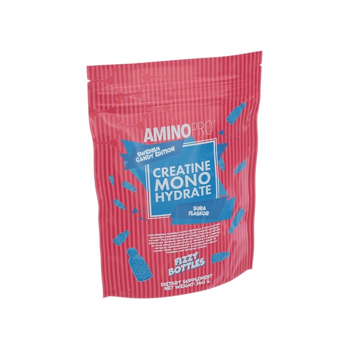 FCB AminoPro Candy Creatine 360 g, Sura Flaskor