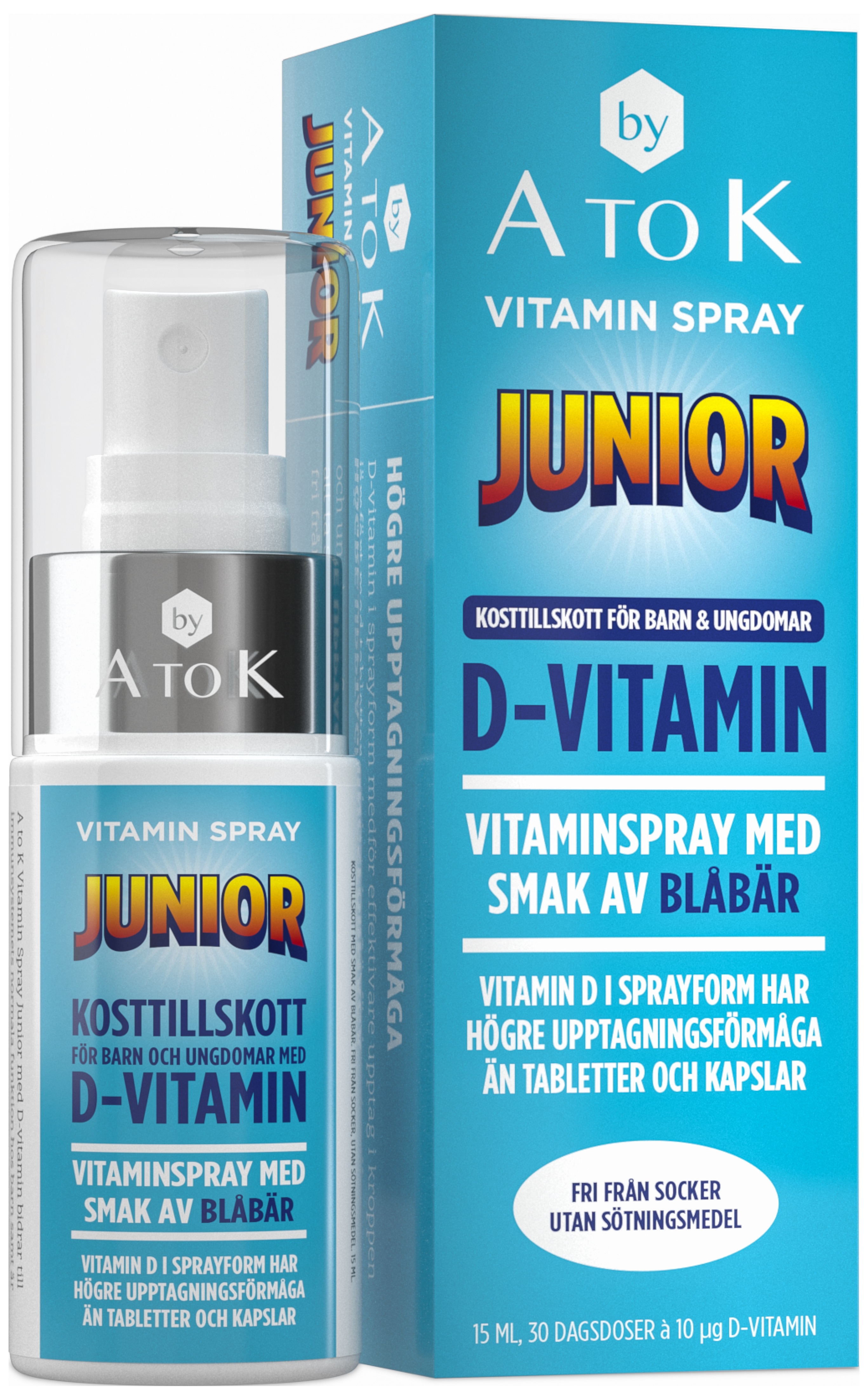 A to K Junior Vitaminspray 15 ml