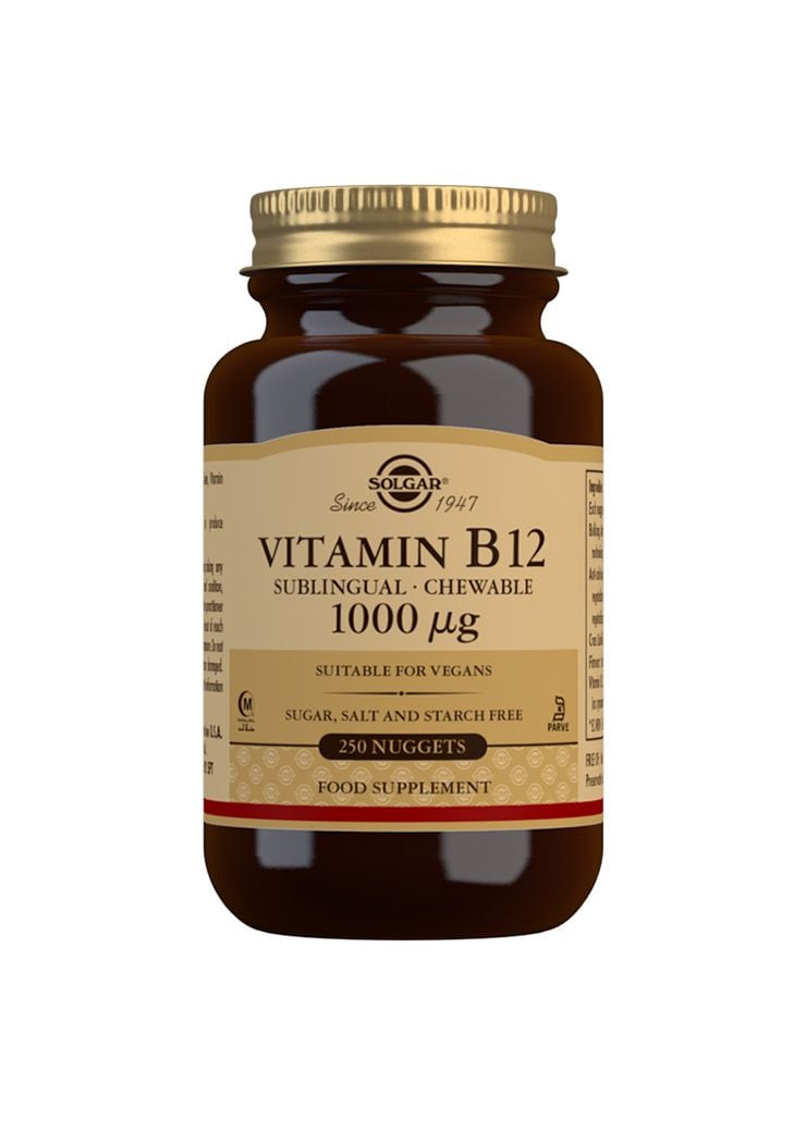 Solgar Vitamin B12 Sublingual 1000 mcg 250 tuggtabletter