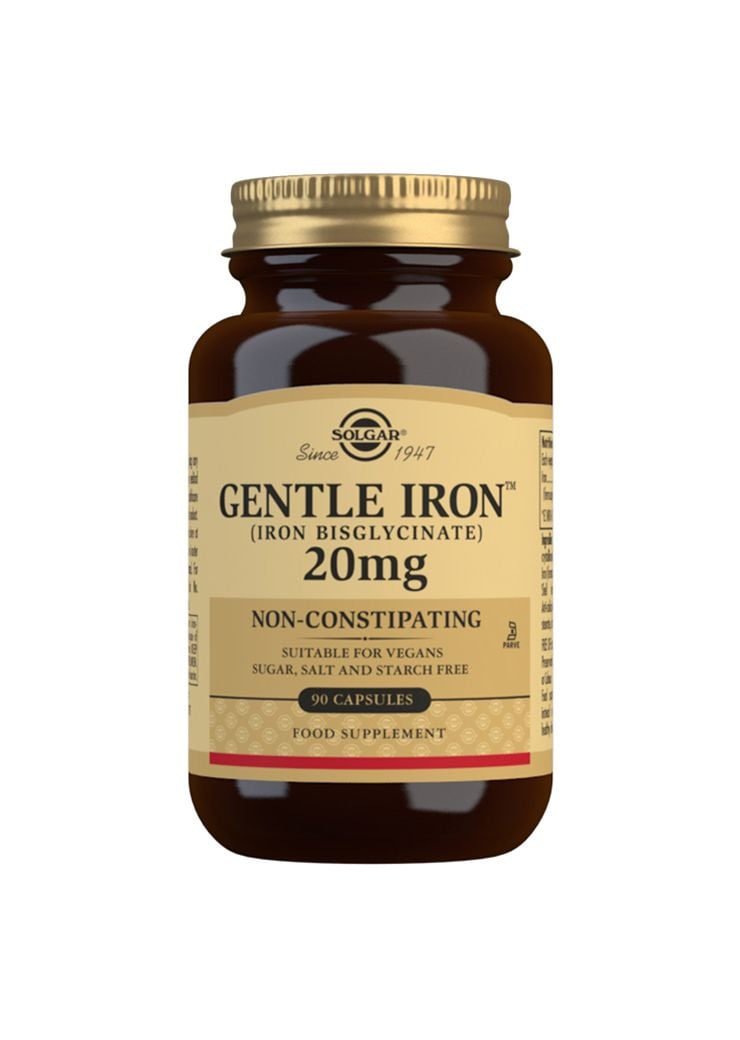 Solgar Gentle Iron 20 mg 90 kapslar