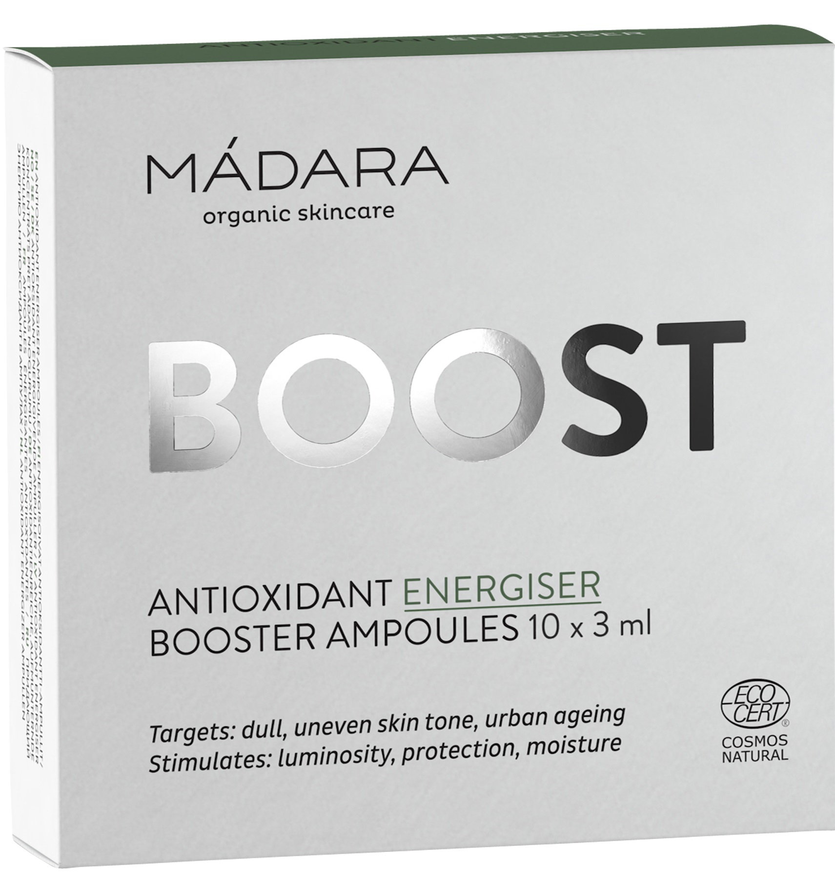 MÁDARA Antioxidant Energiser Booster Ampoules 10 x 3 ml