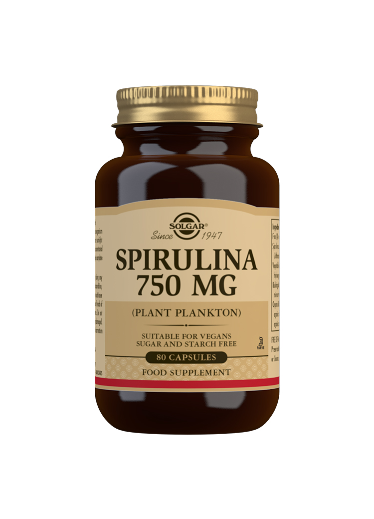 Solgar Spirulina 750 mg 80 tabletter
