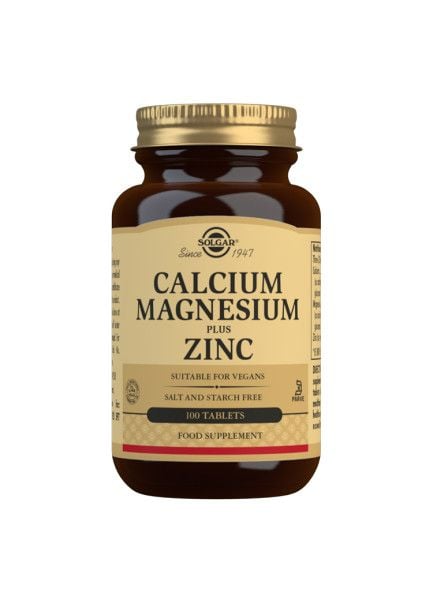 Solgar Calcium Magnesium Zinc 100 tabletter