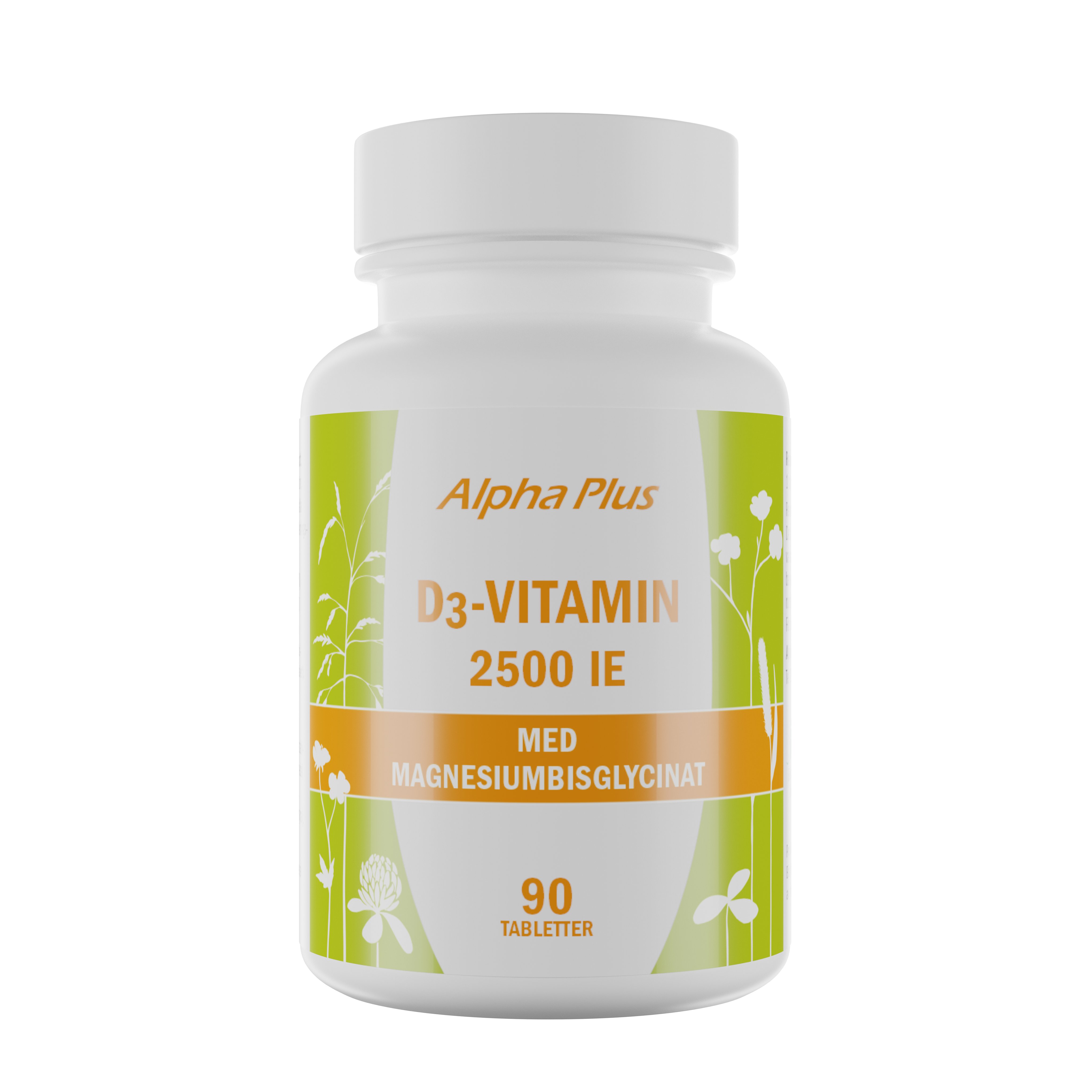 Alpha Plus D3-vitamin 2500 IE 90 tabletter