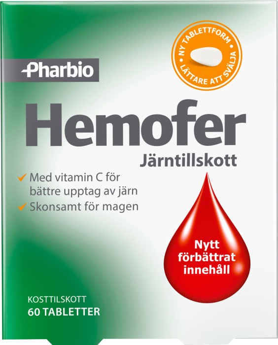 Pharbio Hemofer 60 tabletter
