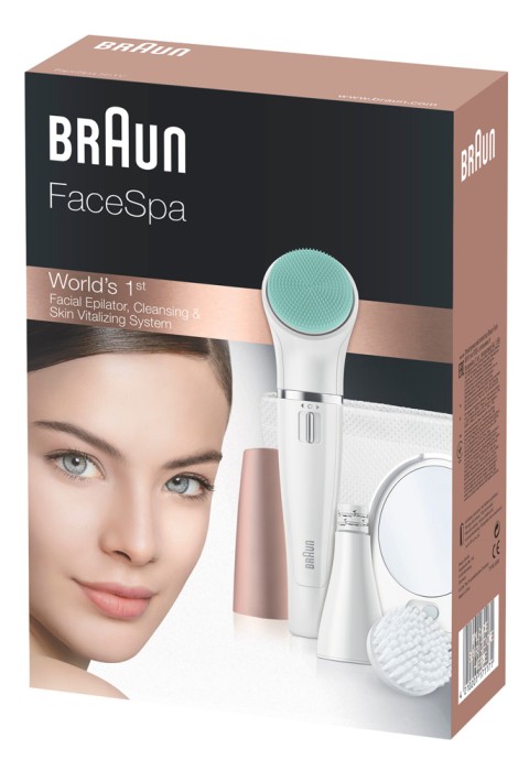 Braun FaceSpa 851V 3-i-1 Ansiktsepilator