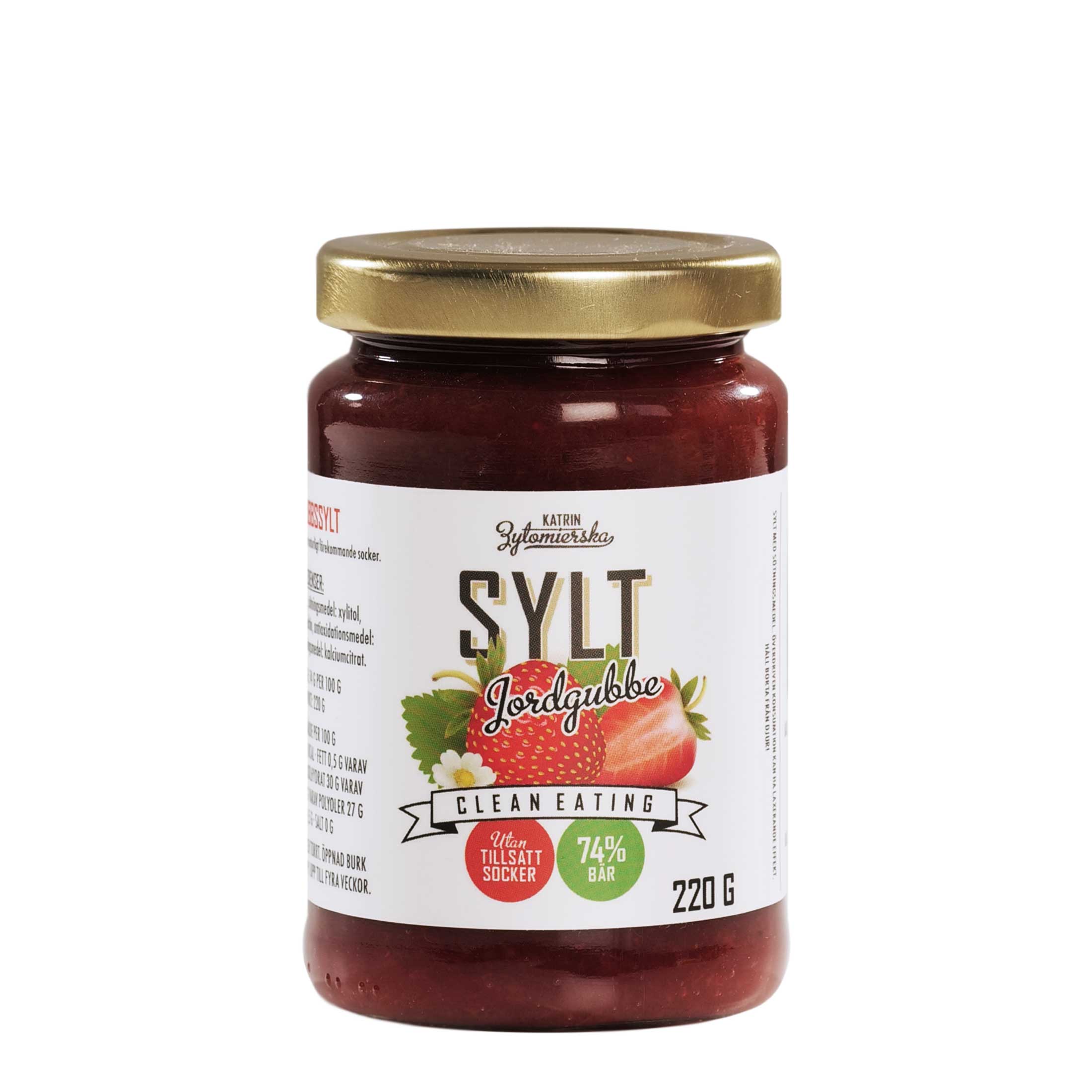 Clean Eating Sylt Jordgubbe 220 g
