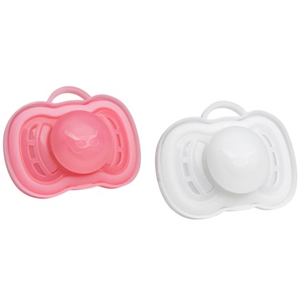 Herobility HeroPacifier 6+ mån (2-pack) Pink/White