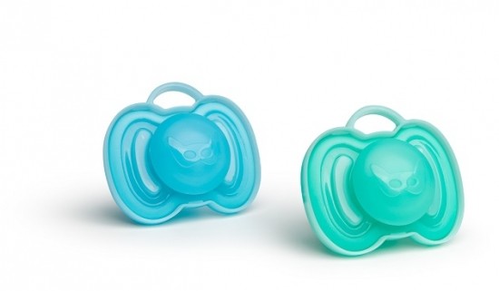 Herobility HeroPacifier 0+ mån (2-pack) Blue/Turquoise