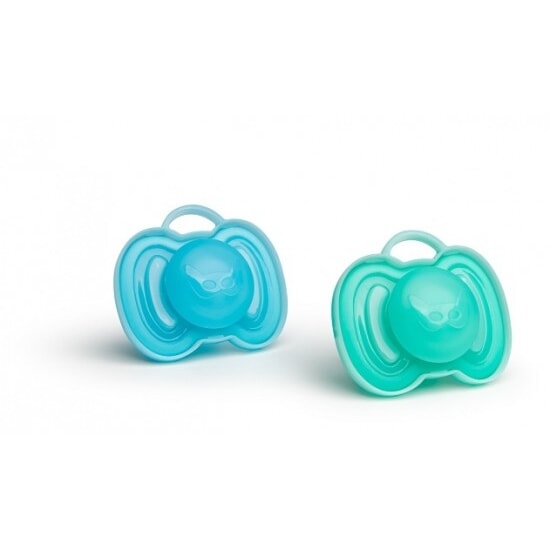 Herobility HeroPacifier 0+ mån (2-pack) Blue/Turquoise
