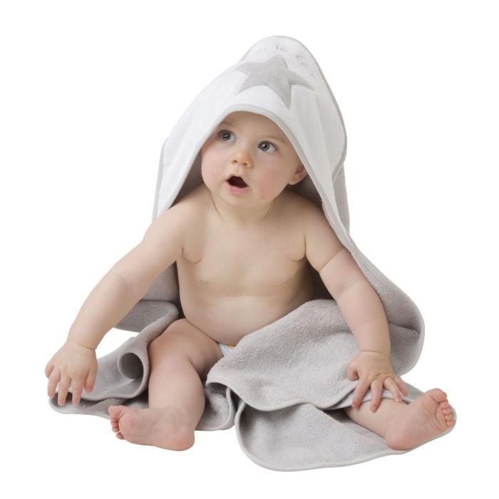 Playgro Hooded Badcape Grå