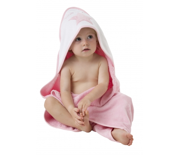 Playgro Hooded Badcape Rosa