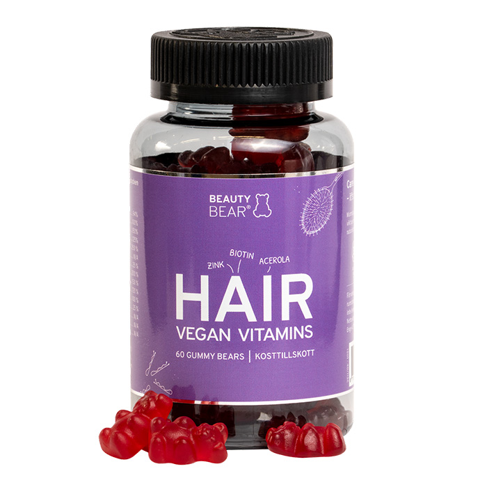 BeautyBear Hair Vitamins Vegan 60 st