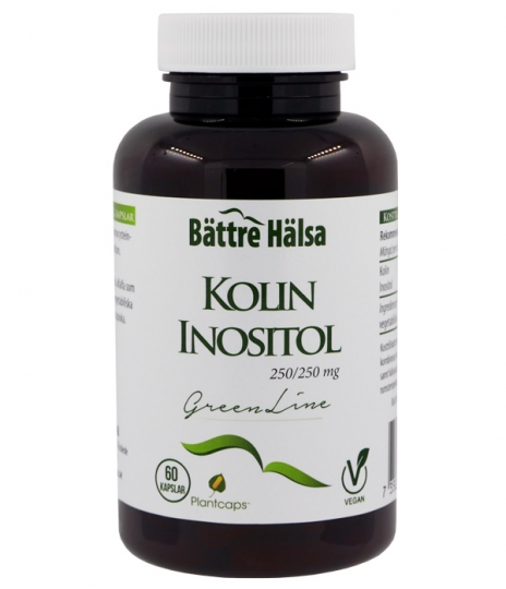 Bättre Hälsa Kolin Inositol Green Line 250/250 mg 60 kapslar