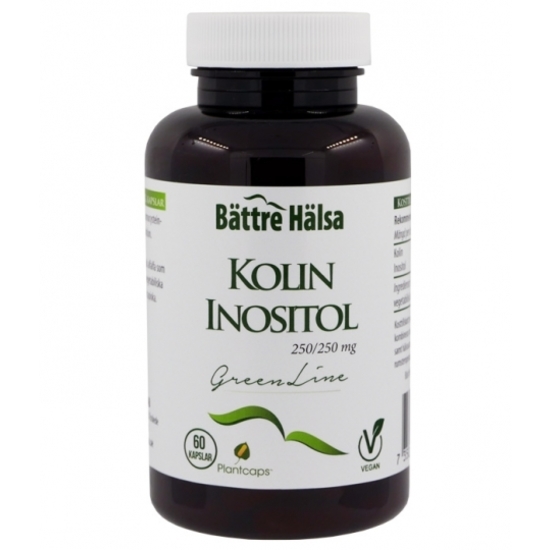 Bättre Hälsa Kolin Inositol Green Line 250/250 mg 60 kapslar