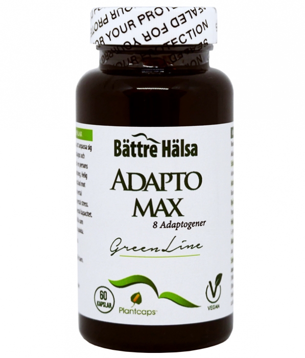 Bättre Hälsa Adaptomax Green Line 8 adaptogener 60 kapslar