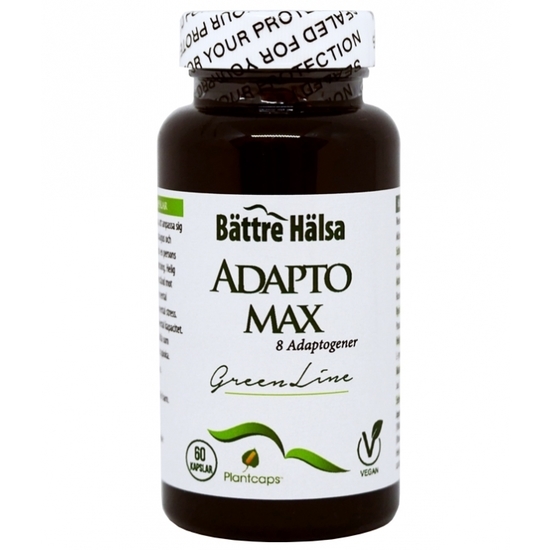 Bättre Hälsa Adaptomax Green Line 8 adaptogener 60 kapslar