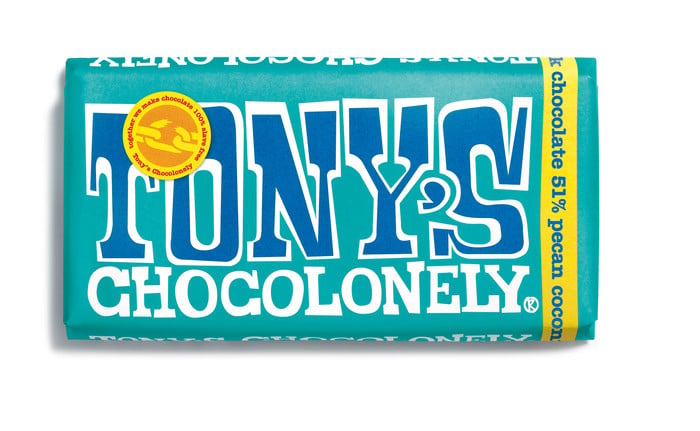 Tony's Chocolonely Dark Chocolate Pecan Coconut 180 g