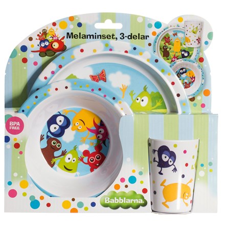 Babblarna Melaminset 3-delar