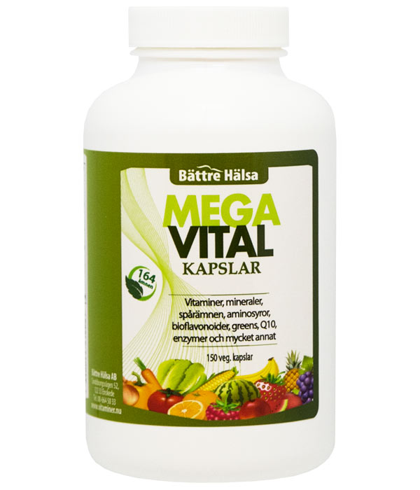 Bättre Hälsa Mega Vital 150 kapslar