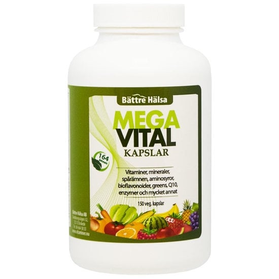 Bättre Hälsa Mega Vital 150 kapslar
