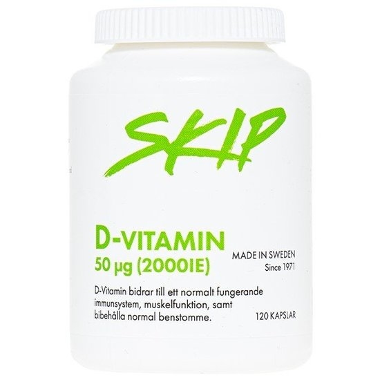 Skip D-vitamin 50 mcg 120 kapslar