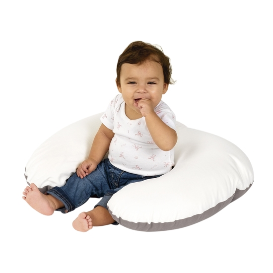 Doomoo Amningskudde Medium Beige/Vit Plain
