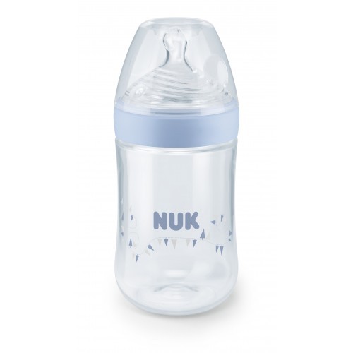 NUK Nature Sense PP-Flaska Blå 260 ml