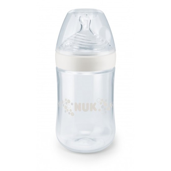 NUK Nature Sense PP-Flaska 260 ml Vit