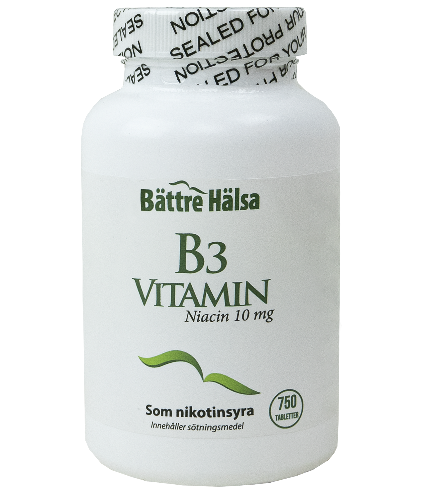 Bättre Hälsa B3 Niacin 10 mg 750 tabletter