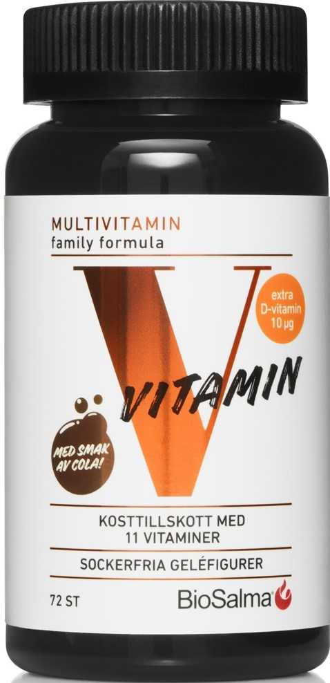 BioSalma D3-Vitamin Family Formula 72 tuggtabletter