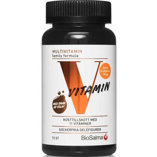 BioSalma D3-Vitamin Family Formula 72 tuggtabletter