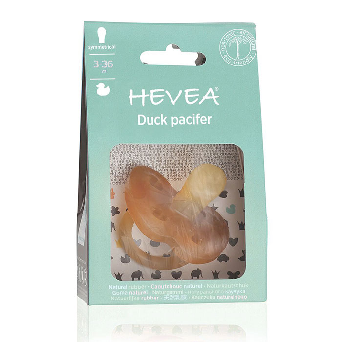 Hevea Napp Naturgummi Anka 3-36 mån