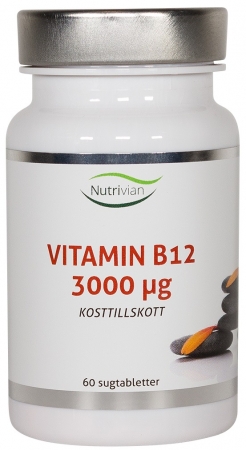 Nutrivian Vitamin B12 3000 μg 60 sugtabletter