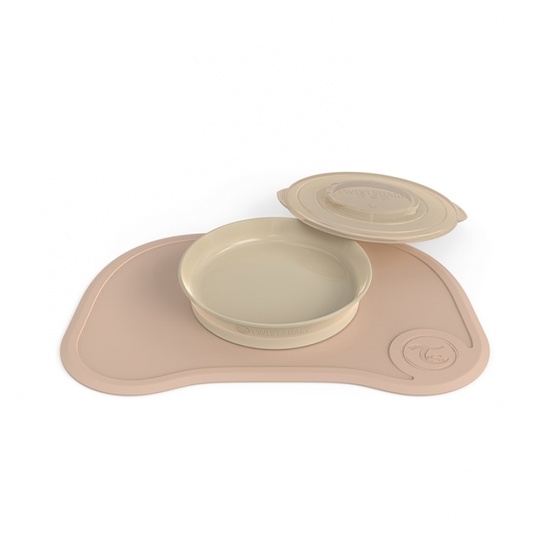 Twistshake Click-Mat + Tallrik 6+M Pastell Beige