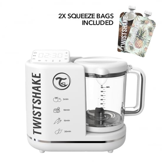 Twistshake 6-i-1 Barnmatsberedare Vit