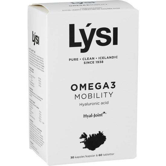 Lýsi Omega-3 Mobility 30 kapslar & 60 tabletter