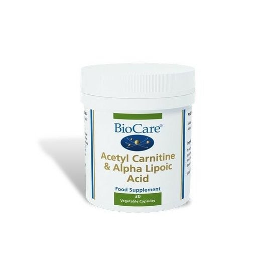 BioCare Acetyl Carnitine & Alpha Lipoic Acid 30 kapslar