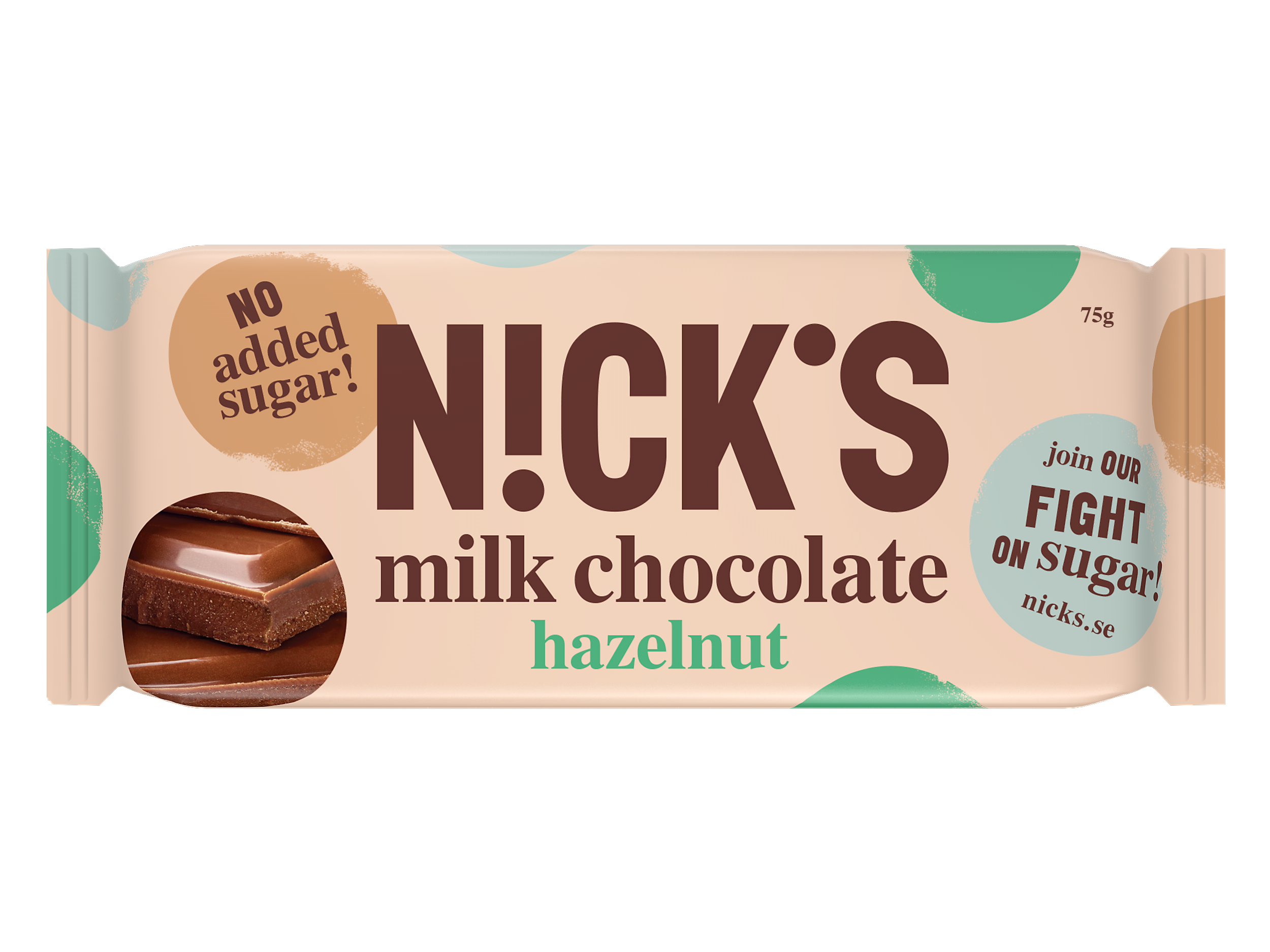 Nicks Milk Chocolate Hazelnut 75 g