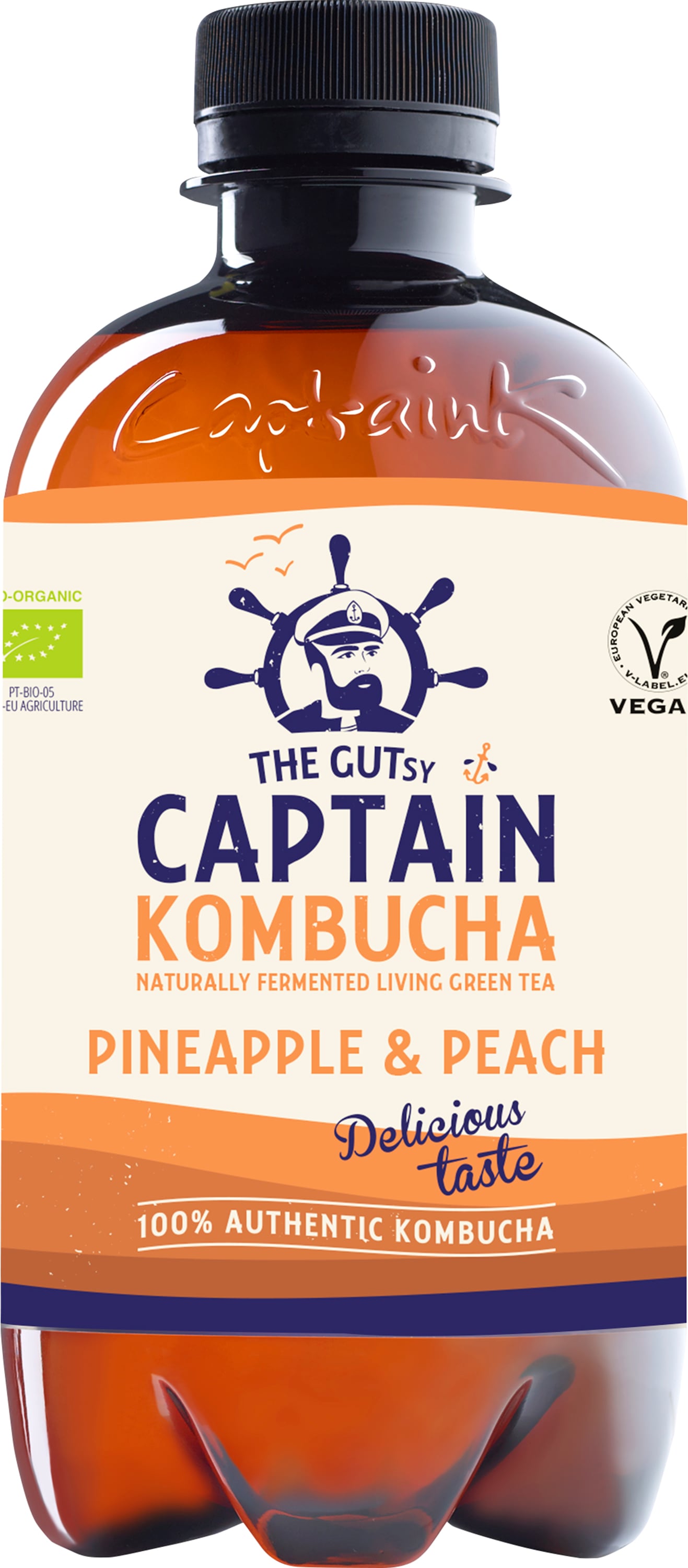 Captain Kombucha Pineapple Peach 400 ml