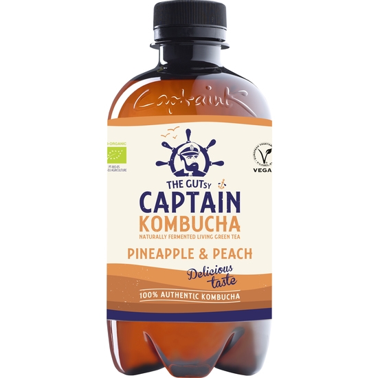 Captain Kombucha Pineapple Peach 400 ml