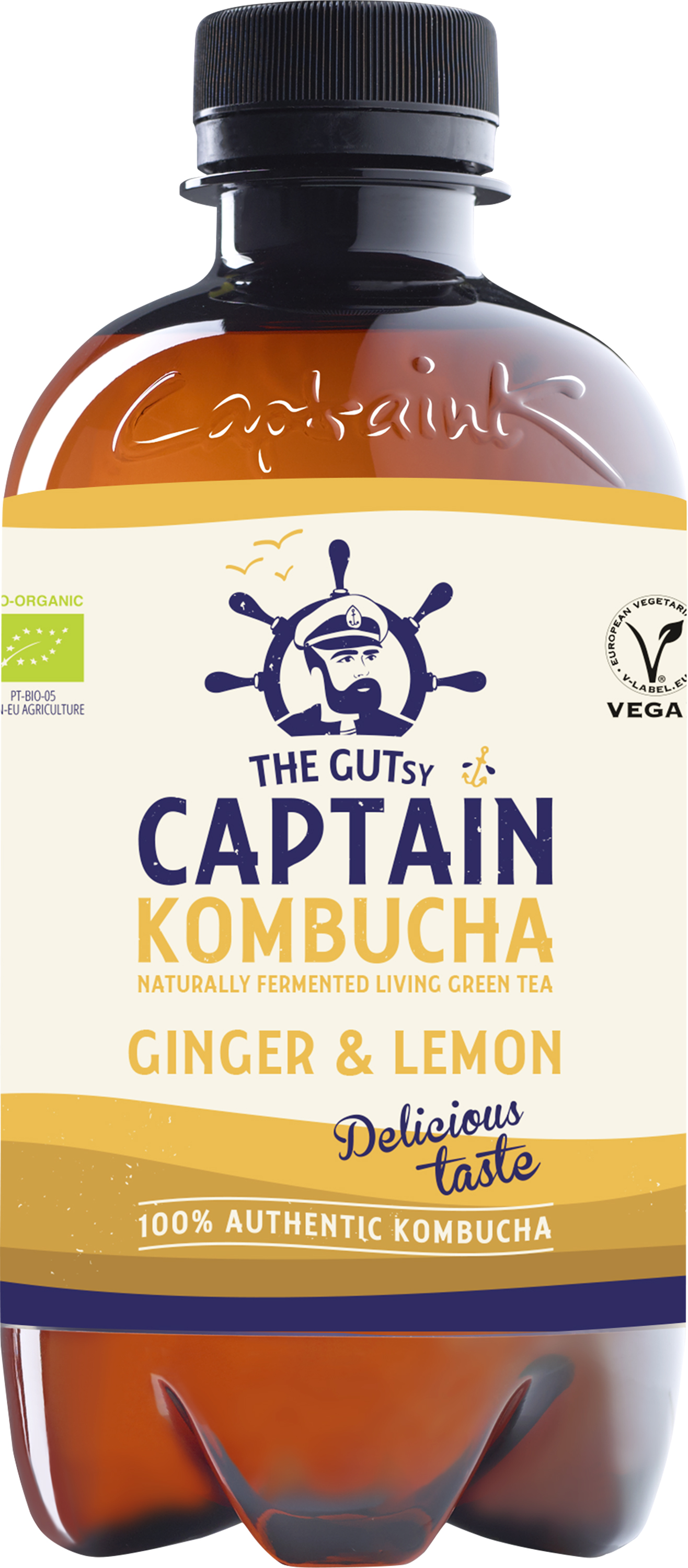 Captain Kombucha Ginger Lemon 400 ml