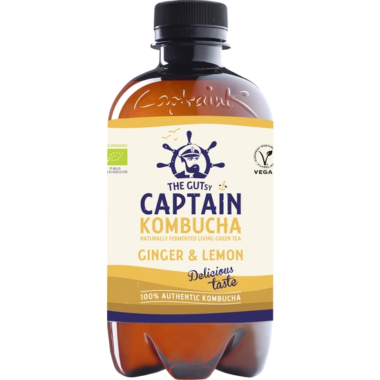 Captain Kombucha Ginger Lemon 400 ml