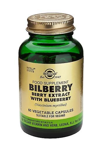Solgar Bilberry Berry Extract with Blueberry 60 kapslar