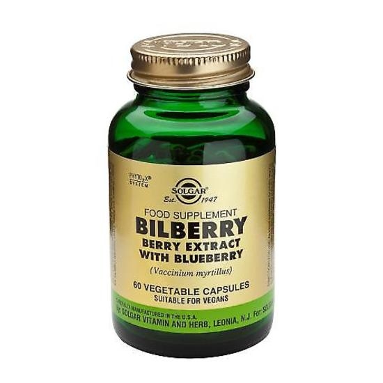 Solgar Bilberry Berry Extract with Blueberry 60 kapslar